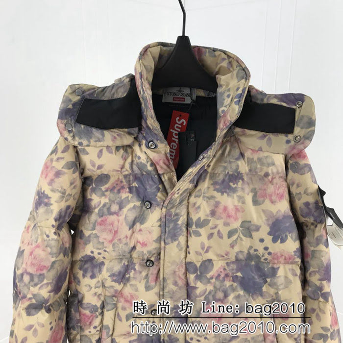 SUPREME Stone ISIand X SuPreme 最新聯名款 羽絨服 男女同款 ydi1696